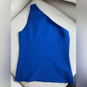 Ramy Brook Cobalt Blue Knit Top Size M. NWT